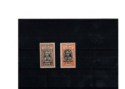 Французские колонии.Океания 1921гг. YVERT №44,46.( кат. 144€) Состояние **