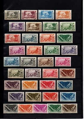 Французские колонии.Океания 1939г. YVERT №84-120. (кат. 165 €).Состояние **