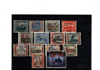 Французские колонии.Саар 1921г.YVERT №69-82. Состояние *