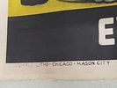 1937 haag bros circus poster temple litho 28" x 42". from estate collection very nice on linen Image - 4