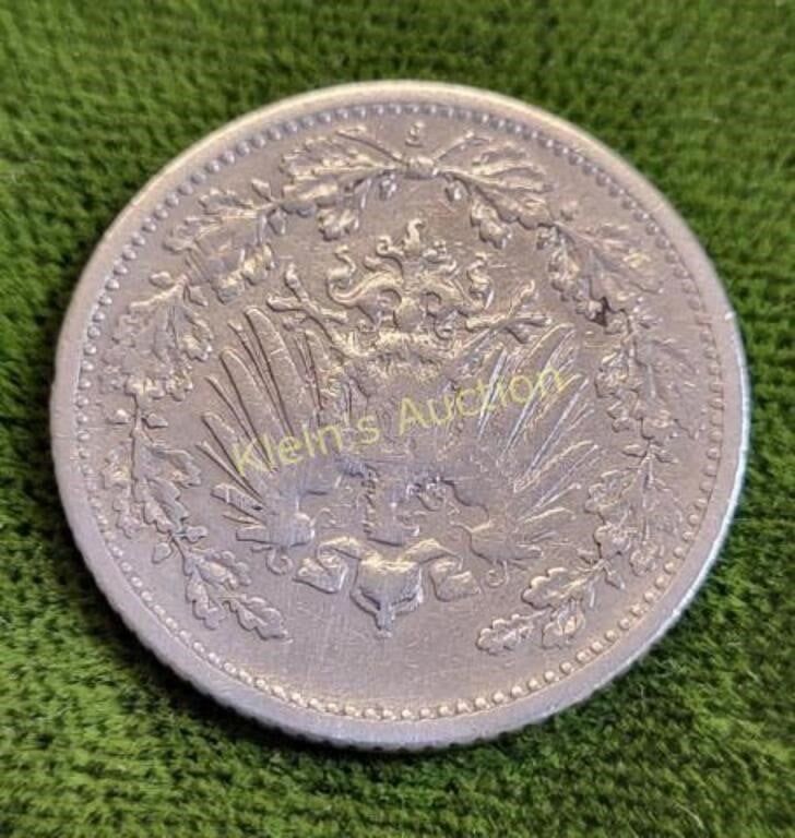1906 -900 silver 1/2 mark coin Germany empire ef! 
Wilhelm II WWI era see pics
