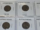 Buffalo Nickels coin lot of 8. 1919, 1920, 1923, 1924, 1925,1927,1929,1935 all 8 coins for one Image - 1