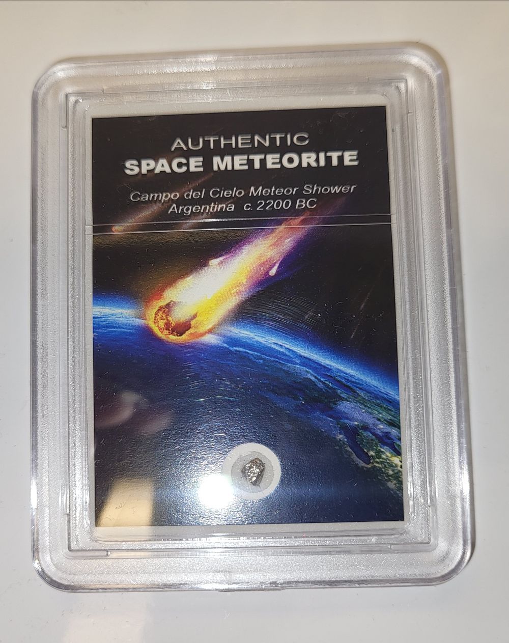 authentic space metrorite campo del cielo meteor shower argentina . authentic space meteorite 