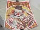 vtg kraft litho circus clown double sided poster NM! 25" x 38" 
super nice example from estate Image - 2
