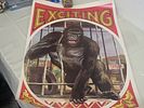 vtg kraft litho double sided gorilla circus poster. from estate collection heavy stock see pics Image - 3