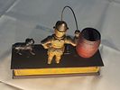 Hubley trick dog cast iron mechanical bank Works!. Hubley trick dog cast iron mechanical bank Image - 2