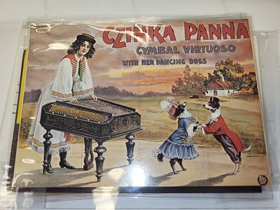 Czinka panna cymbal virtuoso post card w germany . in excellent conditon cymbal virtuoso with 