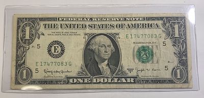 scarce 1963 barr note dollar bill currency. check out the pics you decide the grade