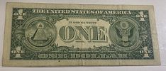 1957A silver cert dollar bill currency blue seal. check out the pics you decide the gradeImage - 2