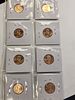 8 coins lincoln cent 2009 100th anniversary pennies. these are all red BU! great collectibles a Image - 2