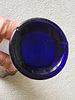 northwood carnival glass cobalt diamond point vase from estate collection 10 1/4" great color Image - 1