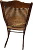 antique victorian Lincoln cane rocker late 1800's. this is a true earlier piece has the metal Image - 1