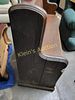 antique church pew 5 foot. from estate perfect size 5' long 39" tall 20" deep see picsImage - 2