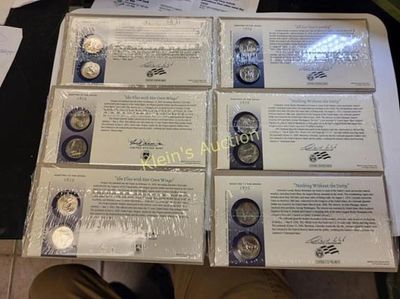 lot of 6 pcs state hood quarter bu 12 coins. all for our country all 6 for one bid see pics