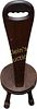 antique milking stool spinning stool 31". used for milking also for spinning the yarn wheel see picsImage - 2