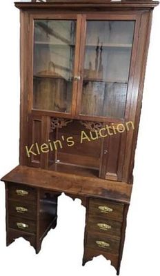 antique walnut slant top stepback desk used in. antique walnut slant top step back desk used in 