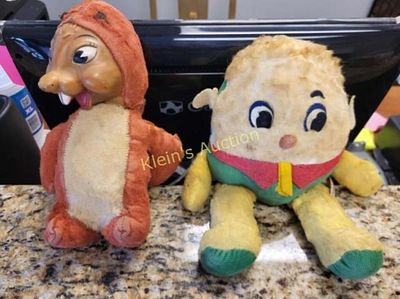antq toys plush humpty dumpty & alvin the chipmunk. antique toys plush humpty dumpty &amp; alvin 
