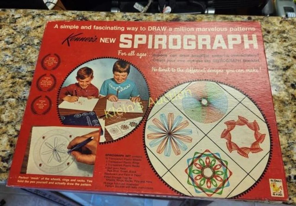rare 1967 Kenner spiro graph complete w/manual. from the estate in vg condition all the pcs and 