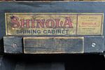 antique shinola-shoe shine cabinet Nice! . from estate with original label inside 12 1/2" tall Image - 2