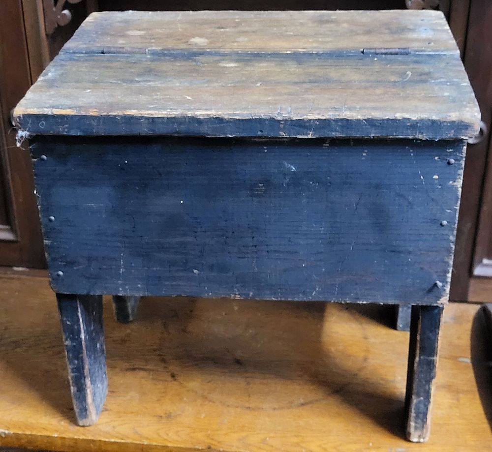 antique shinola-shoe shine cabinet Nice! . from estate with original label inside 12 1/2" tall 
