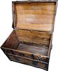 antique dome top steamer ship trunk, chest nice . from estate nice clean example 29" tall 32" Image - 2
