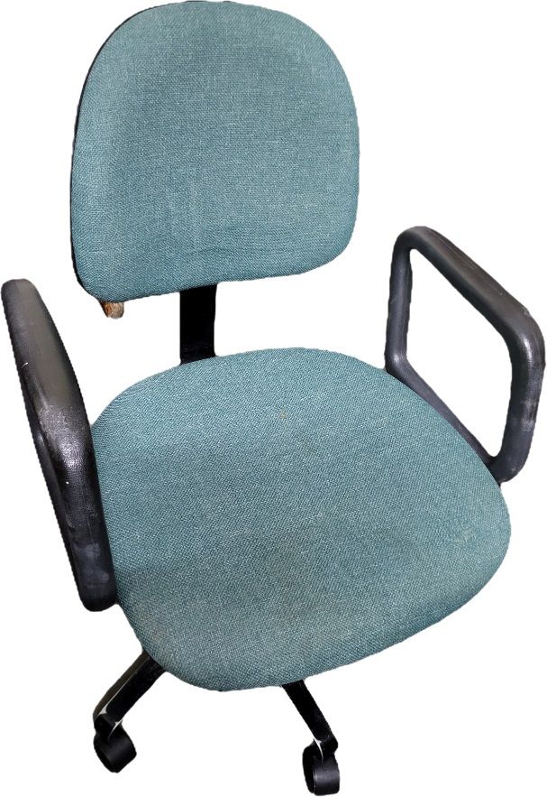 mid century office chair adjustable height nice. clean and very comfortable see pics