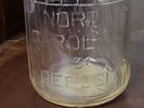 rare 1900's 1 quart glass milk bottle NC. from estate no damage noted see picsImage - 2