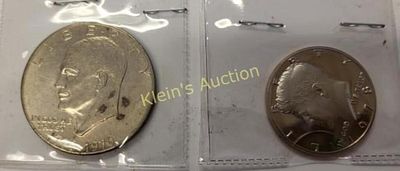 Kennedy half dollar gem proof & Eisenhower dollar. 1978 kennedy half dollar gem proof 