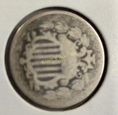 1867 shield Nickel coin. rare coin 1867 shield nickel see pics