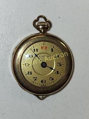 antique gold filled ladies pendant watch works!. very nice from estate at least gold filled may 