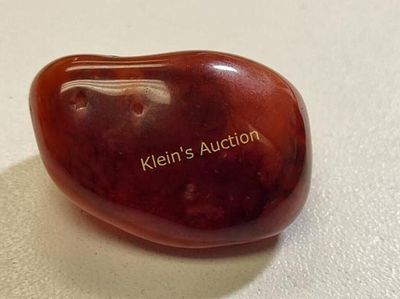 carnelian agate gemstone 146 carats great color. from estate 37mm x 25 mm 29.1 grams 146 carats 