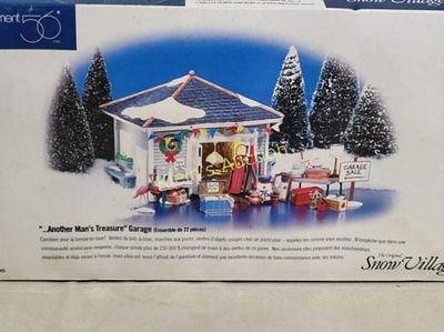 Dept 56 Snow village anothe man treasure garage sa. Dept 56 Snow village another man treasure 