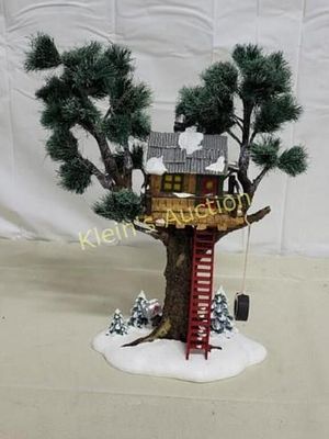 treetop tree house dept 56 mint in box snow villagefrom estate mint in orig box seepics