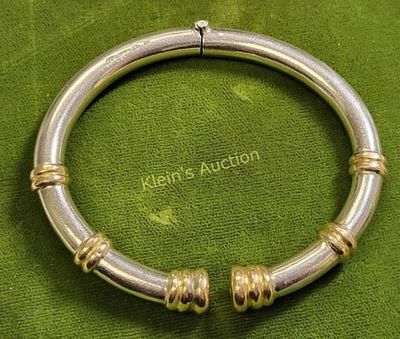 Ilias Lalaounis, designer jewelry 18K &amp; 925 bracelet Beautiful! solid 18K soldered on 