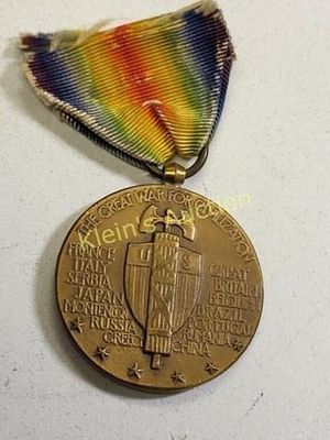 rare WWI victory medal. from estate see pics