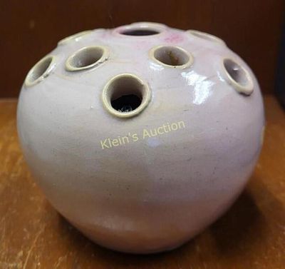 Georgia art pottery flower frog attributed to William J Gordy this piece of southern folk art 