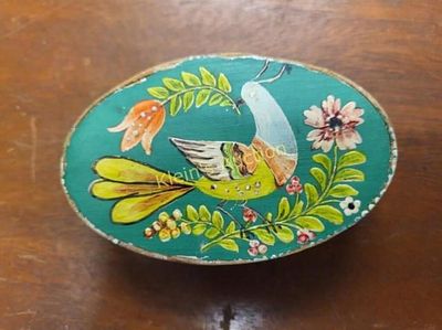 vtg hand painted dutch folk art wood box. vtg hand painted dutch folk art wood trinket box 3 