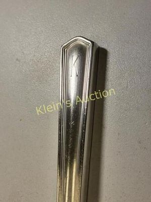 vtg tiffany? sterling knife signed T.S co. 10" long has K mono on handle 68.9 grams total see pics