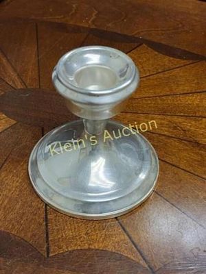 vtg sterling silver candle holder 3 1/4" tall nice. super nice example not twisted up great for 