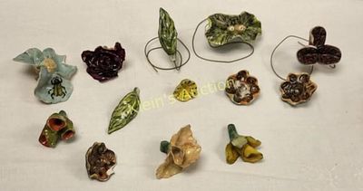 porcelain claire martin original lot of 13. from estate 13 pcs marked on pkg as claire martin a 