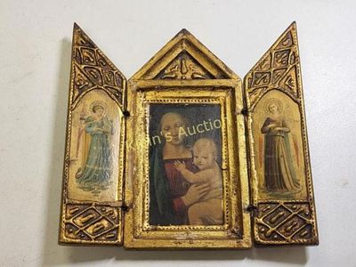 triptque florentian ancien retable vierge marie. triptque florentian ancier retable vierge marie 