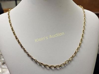 vtg 20" paper clip link necklace gold filled. 1/20th 10K gold filled and gorgeous early link 20" 