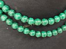 polished sphere malachite necklace 31". all polished very pretty from estate see picsImage - 1