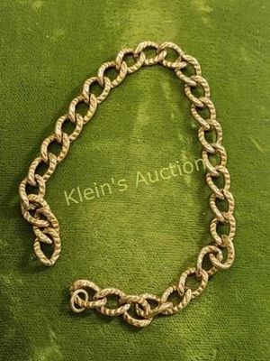 antique gold filled bracelet 1/20th 12K 7 1/4". beautiful will need closure clasp marked on loop 