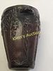 Greek terra cotta vase art art nouveau art deco era 
Relief-decorated with organic, leaf-like Image - 1