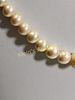 vtg light champagne color glass? pearls? 22". vtg from estate cold to the touch see picsImage - 1