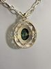 sterling SW style pendant on 18" chain. tested sterling pendant chain is unmarked but gorgeous Image - 2
