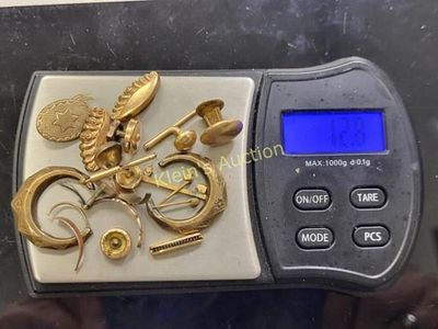 antique lot of gold filled scrap 12.8 grams. from estate 12.8 grams total check out the pics