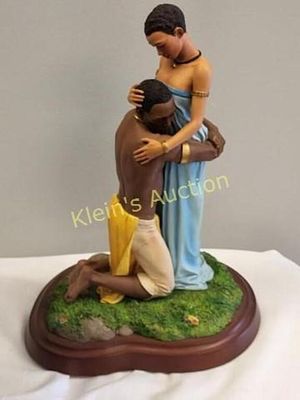 Thomas blackshear ebony vision cherished statue. 12" tall signed in base and numbered on bottom 