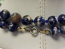 sodalite necklace 28" & 281 carats vintage beauty. 8.5 mm wide each great colors did notice 1 Image - 2